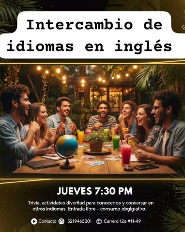 Intercambio de idiomas en inglés