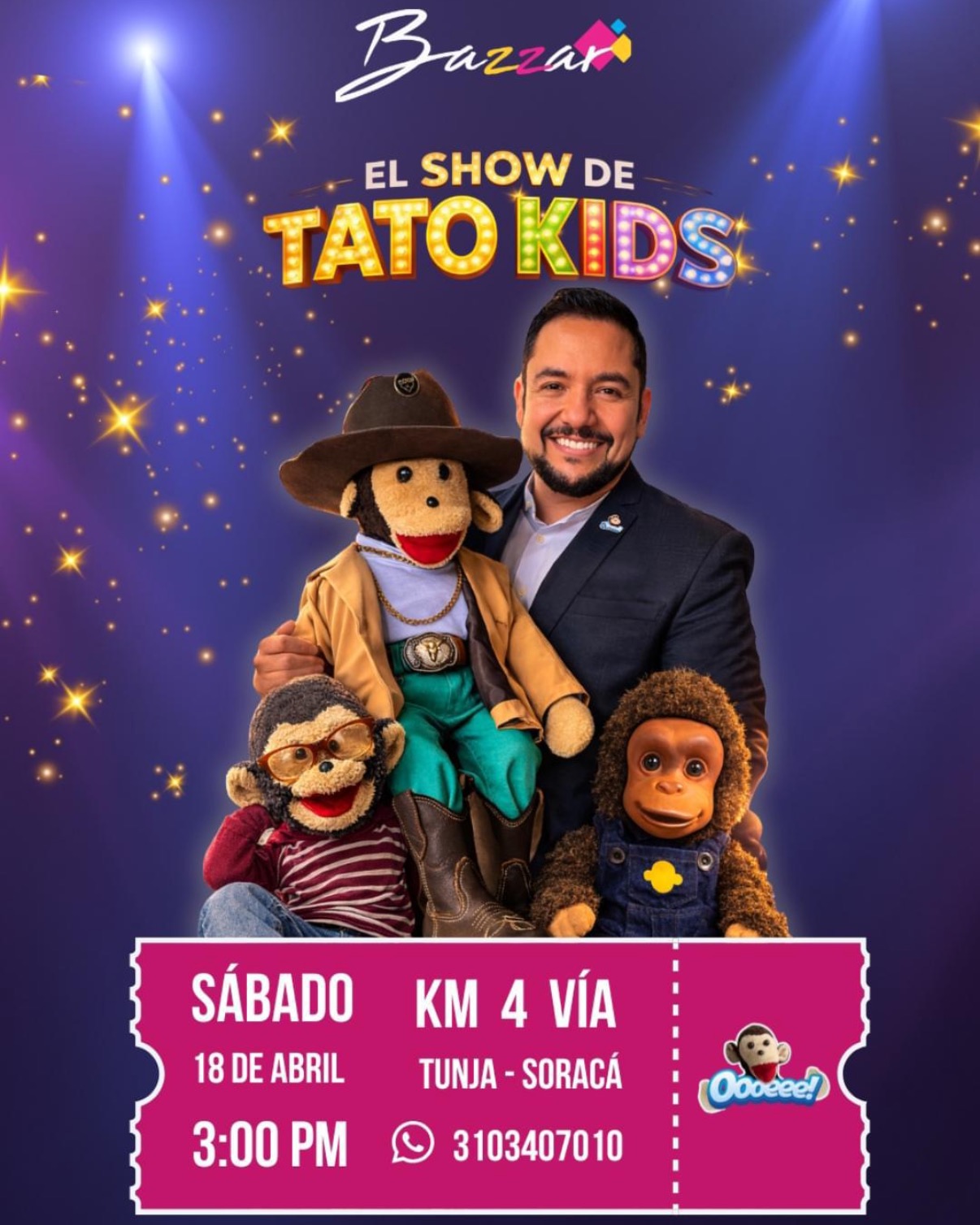Show de comedia infantil: Tato Kids en Tunja