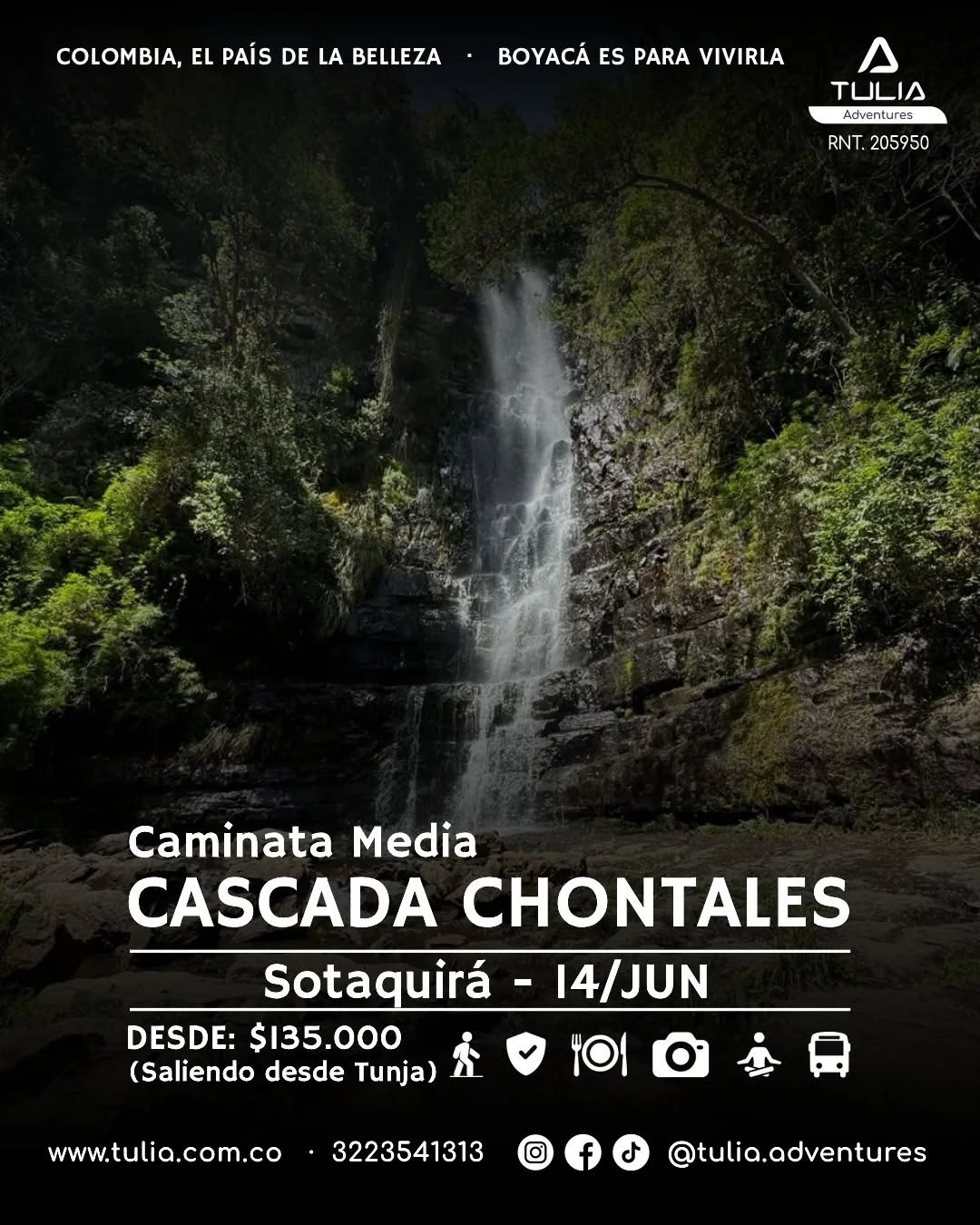Caminata Cascada Chontales – Sotaquirá